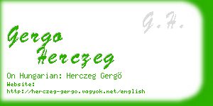 gergo herczeg business card